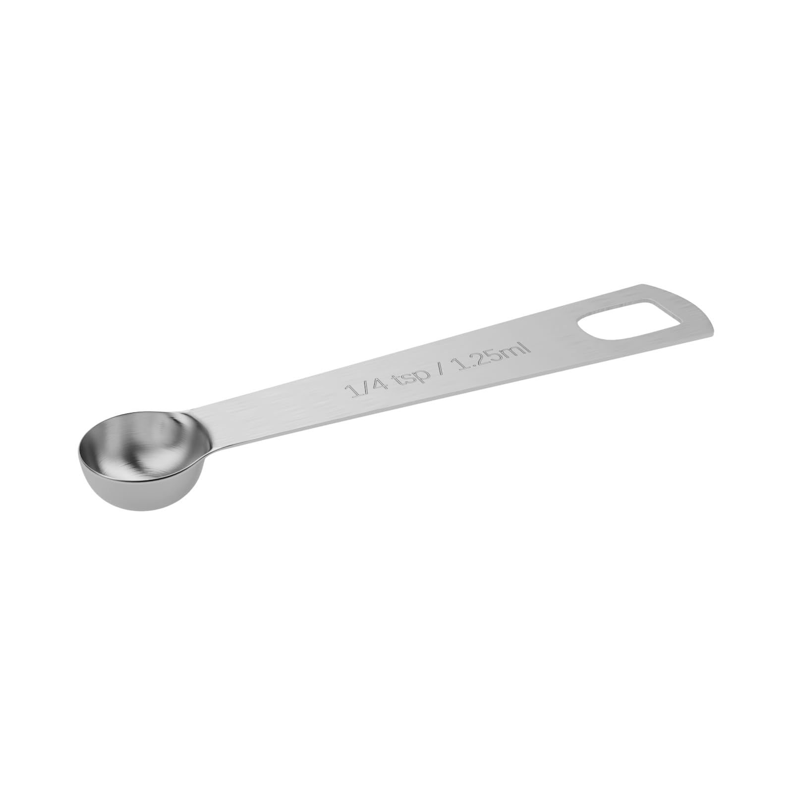 BERYLER 1PCS 1/4tsp (1.25ml) Single Measuring Spoon, Stainless Steel Individual Teaspoons Only