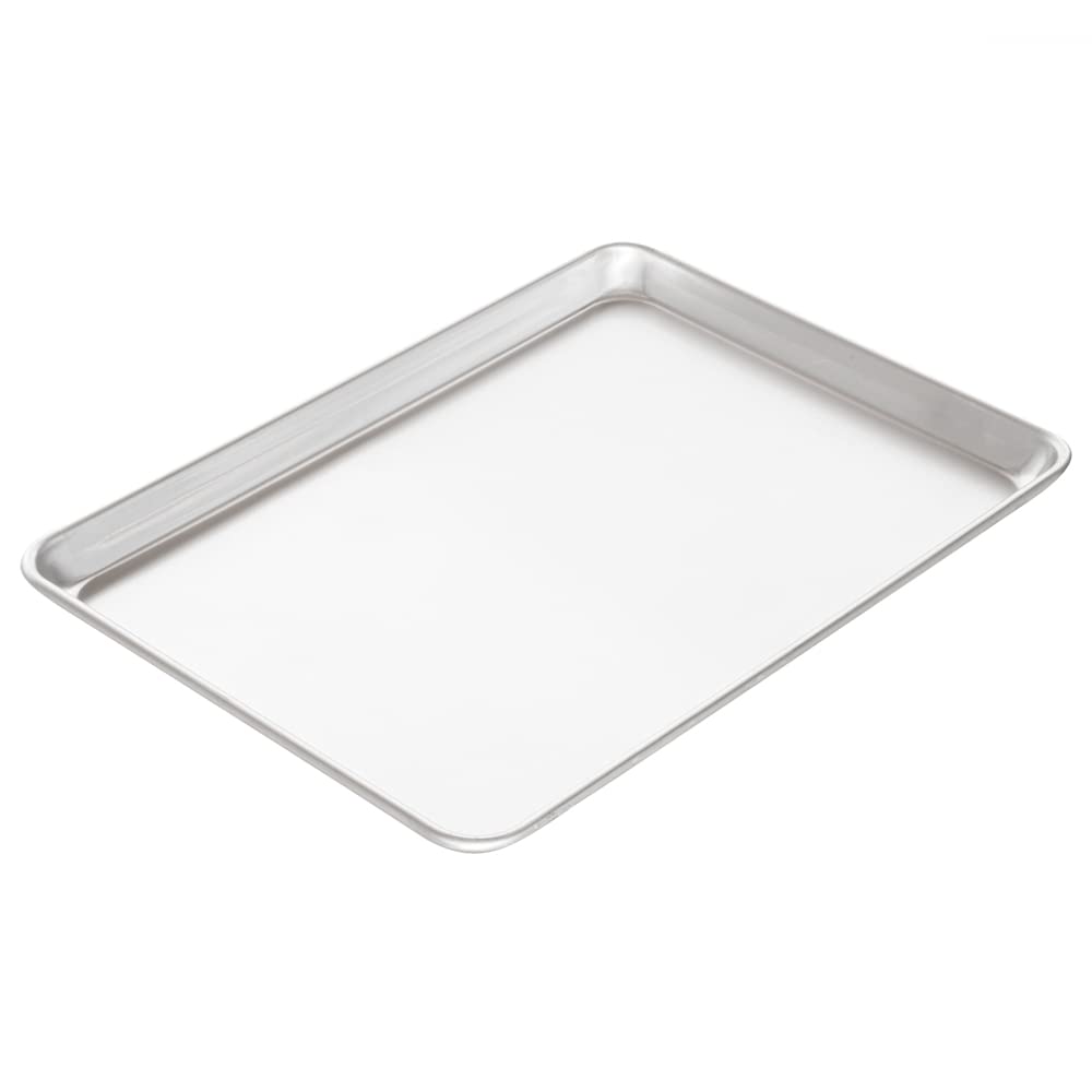 Restaurantware Met Lux 18 X 13 Inch Industrial Baking Pan 1 Heavy-Duty Bakery Sheet Pan - Rimmed Edges Endures Up To 392F Alumin