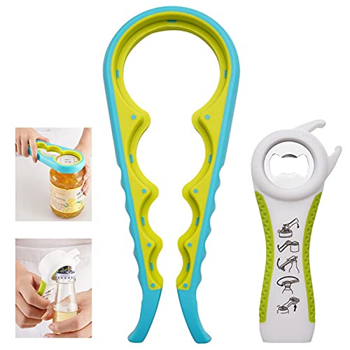 Jar Opener, Bottle Opener, Multi Kitchen Tool For Jelly Jars, Ketchup Bottle, Wine, Beer And Other, Rubber Jar Opener Easy To Us