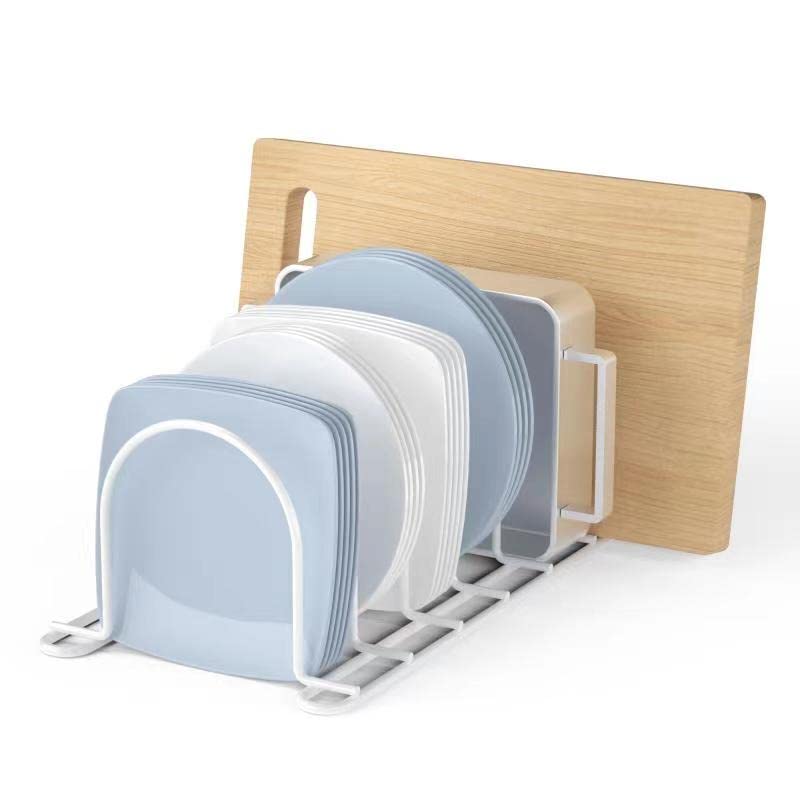 Jaq Pot Lid Rack Organizer, 10.5'' Kitchenware Dividers Holder For Plates, Pans, Cutting Boards, Muffin Tins, Baking Sheets In C