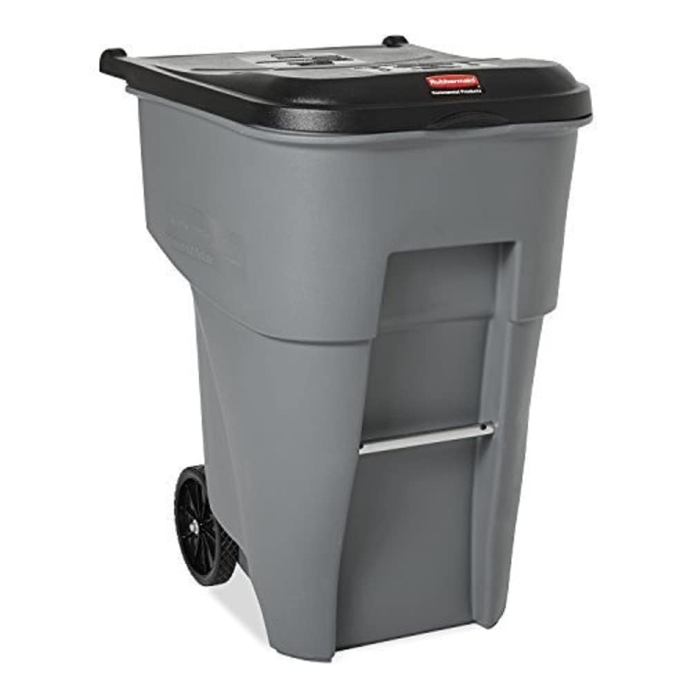 Rubbermaid Commercial Products Brute Rollout Trash/Garbage Can/Bin With Wheels, 95 Gal, For Restaurants/Hospitals/Offices/Back O