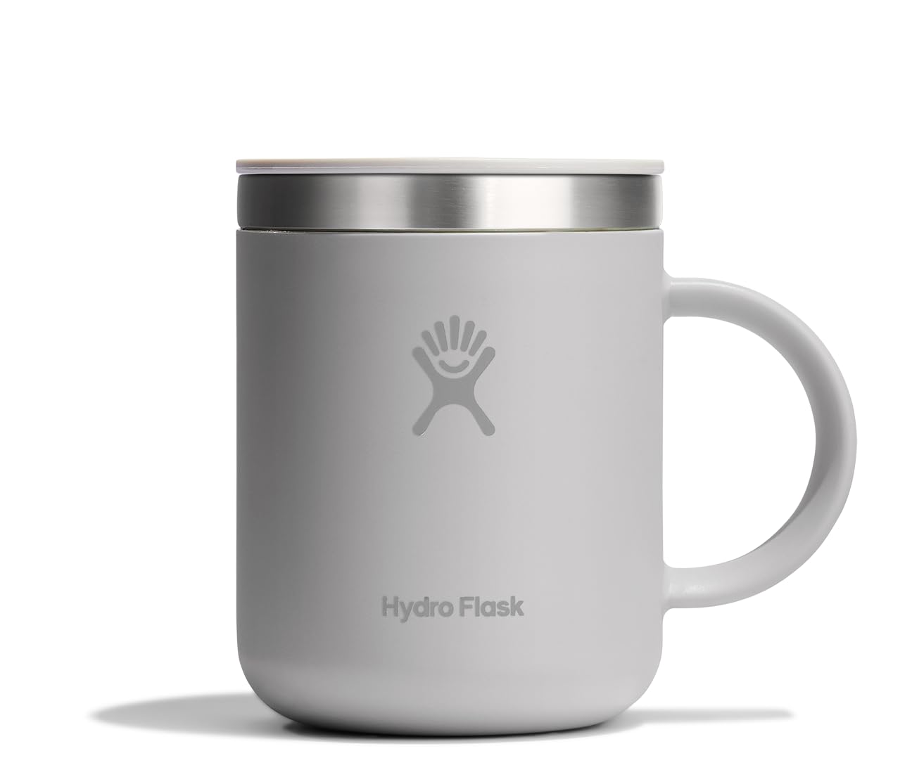 Hydro Flask Coffee Mug - Insulated Stainless Steel, Non Spill, Leak Resistant Travel Mug 12 Oz Birch Gray