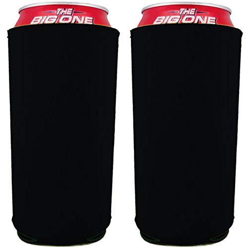 Blank Neoprene 24 Oz. Can Coolie (2 Pack, Black)