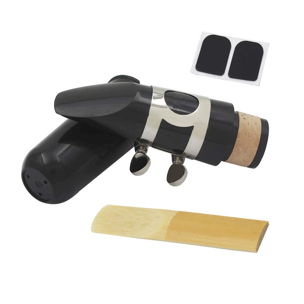 Clarinet Mouthpiece Kit, Includes Ligatureclarinet Mouthpiece Cushionsclarinet Reed 25Black Clarinet Mouthpiece Plastic Cap