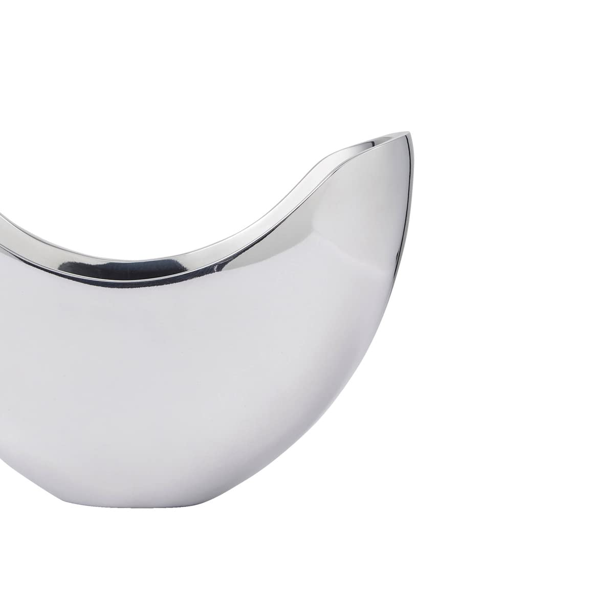 Nambe -Serveware Collection - Arc Bowl 46 Oz. Capacity - Measures At 9.5'' X 6.5'' X 7'' - Made With Nambe Alloy - Designed By A