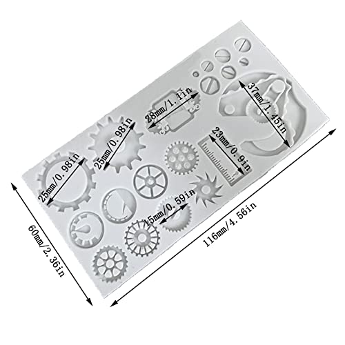 Cestony Mechanical Gear Shape Silicone Molds For Diy Cake Fondant Biscuit Cookies Sugar Pudding Chocolate Hard Candies Dessert D