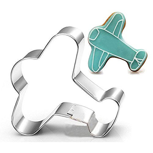 Wotoy Airplane Biscuit Cookie Cutter - Stainless Steel