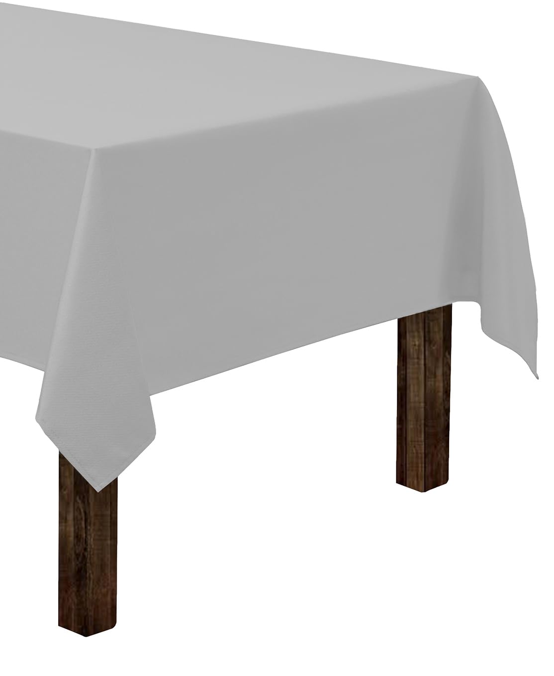 Gee Di Moda Rectangle Tablecloth - 60 x 84 Inch | Silver Rectangular Table Cloth in Washable Polyester | Great for Buffet Table  Parties  Holiday Dinner  Wedding & Baby Shower