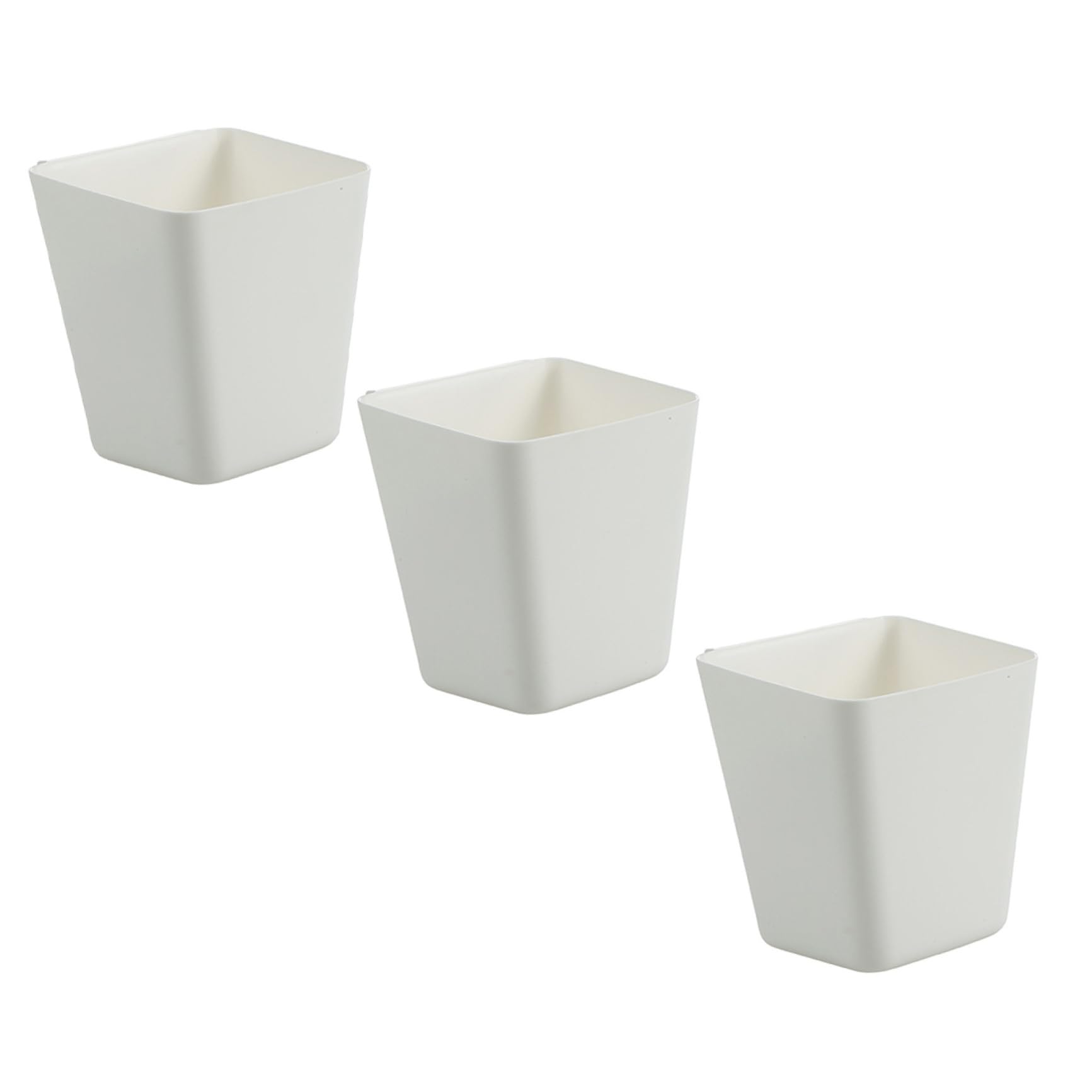 3 Mounted Storage Bins for Kitchen, Bathroom, Office