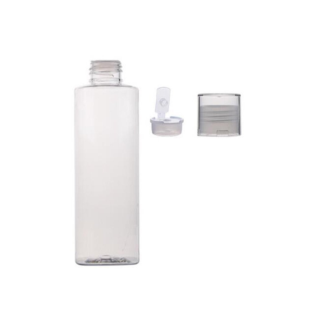 3Pcs 150Ml/ 5Oz Empty Clear Refillable Plastic Toner Lotion Bottle Jar Container Travel Cosmetic Makeup Essential Oil Packing Bo