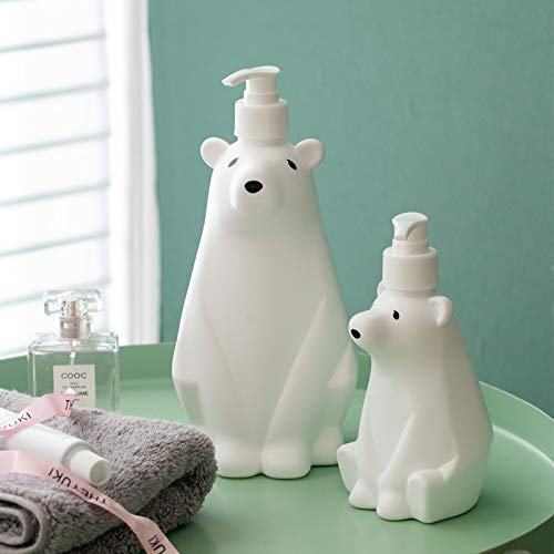 Gaolinci Cute Polar Bear Soap And Lotion Dispenser For Kitchen Or Bathroom,White