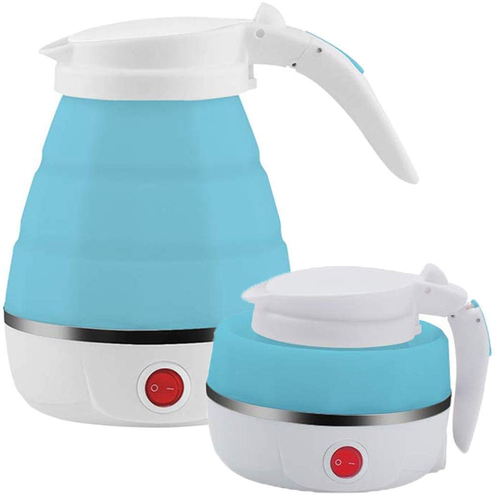 Roumyks Travel Folding Electric Kettle, Fast Boiling, Portable Electric Kettle, 600Ml Boil Dry Protection, 100-240V Food Grade S