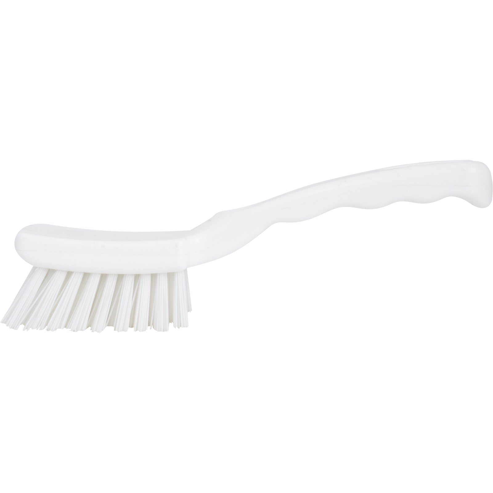 SPARTA 41395EC02 Plastic Scrub Brush, Detail Brush, Kitchen Brush with Hanging Hole for Cleaning, 7 Inches, White, (Pack of 6)