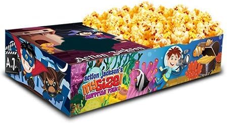 Kid'S Movie Night Snack Trays - Action Jackson - 12Ct