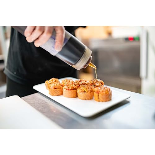 Hic Kitchen Refillable Squeeze Bottle With Nozzle Caps, Clear, Bpa Free, 12-Ounce