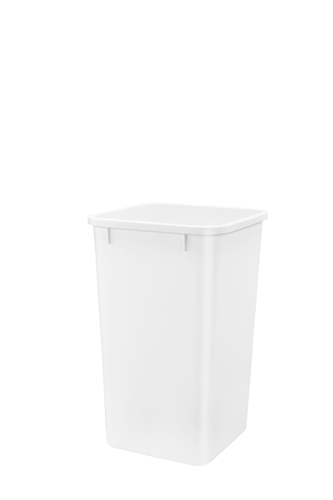 Rev-A-Shelf Large 27 Quart Replacement Home Kitchen Multipurpose Plastic Trash Or Recycle Waste Container Basket Bin, White, Rv-
