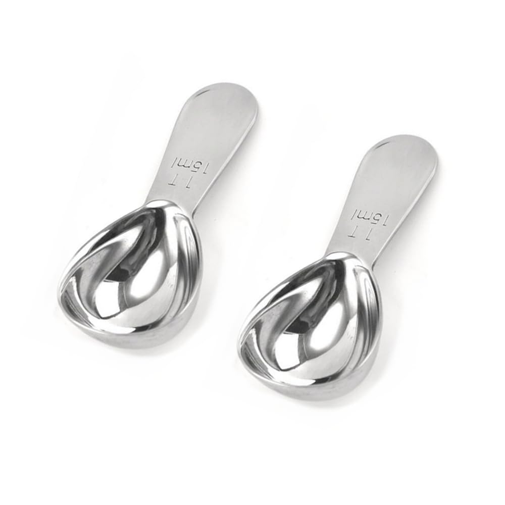 Izelokay Coffee Scoop, Stainless Steel 1 Table Spoon 15Ml, Set Of 2