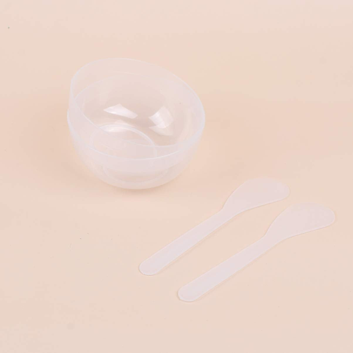 10Sets Slime Bowl Slime Mixing Tool Makeup Bowl Crystal Mud Mixing Bowls Plastic Glue Mixer For Makeup Crafts (Transparent)
