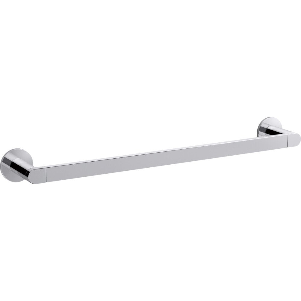 KOHLER K-73141-CP Composed 18-Inch Bathroom Towel-Bar  Polished Chrome 2.00 x 3.00 x 18.00 inches