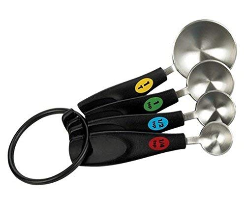 Oxo 4-Piece Stainless Steel Measuring Spoons, Multisize, Silver