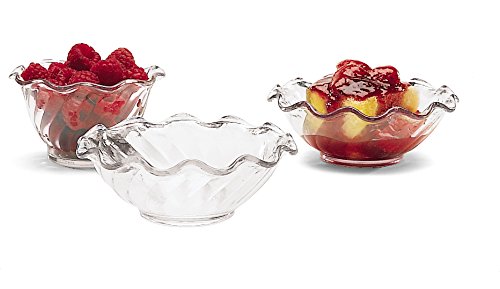 Carlisle FoodService Products Plastic Dessert Dish  5 Ounces  Clear (Pack of 24)