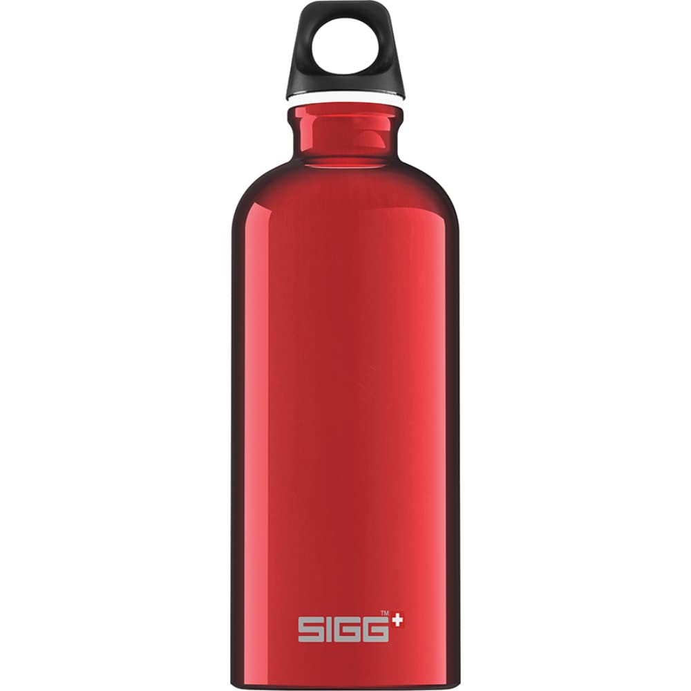 Sigg - Aluminum Water Bottle - Traveller Red - Climate Neutral Certified - Suitable For Carbonated Beverages - Leakproof & Light