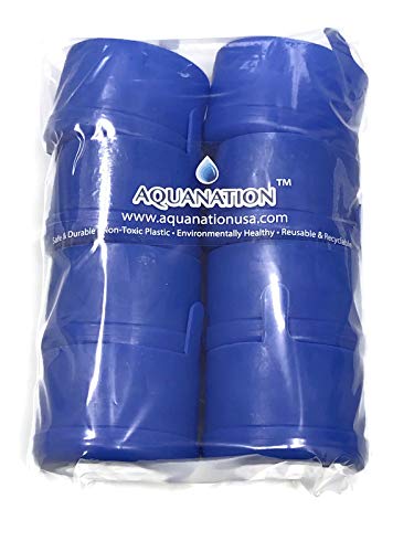 Aquanation Bpa Free Reusable Water Bottle Cap For 3 Or 5 Gallons - 55Mm Non Spill Anti-Splash (Quantity Of 8) Made In Usa