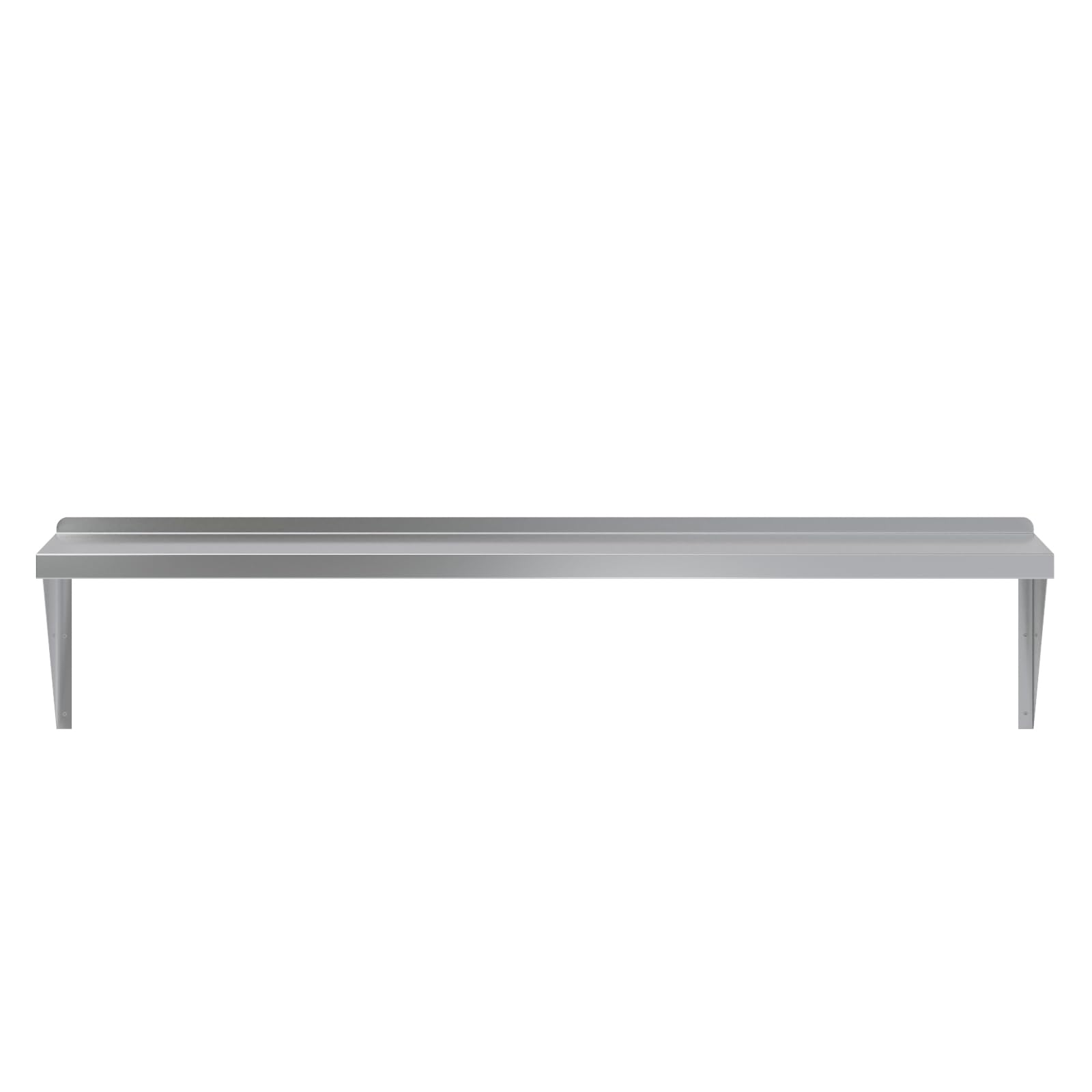 Amgood 14'' Width X 60'' Length | Stainless Steel Wall Shelf | Square Edge | Metal Shelving | Heavy Duty | Commercial Grade | Wa