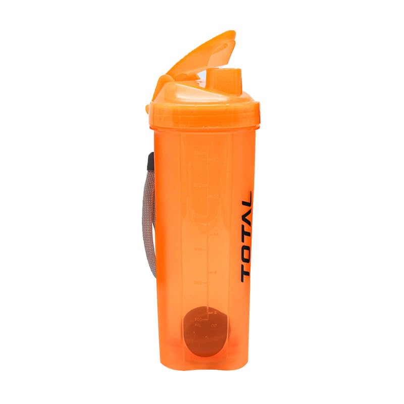 Total Euro Shaker Bottle 575Ml | Leakproof Protein Shaker With Mixer Ball & Hook | Bpa-Free Gym Bottle For Workout, Pre-Workout,