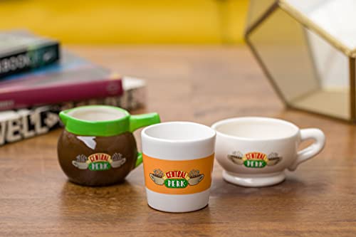 Friends Central Perk 3-Piece 3.5-Ounce Ceramic Sculpted Mini Cup Set