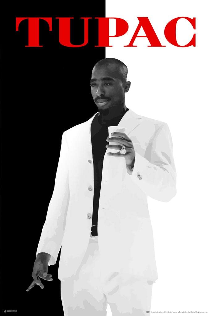 Laminated Tupac Posters 2Pac Poster Gangster Movie Photo 90S Hip Hop Rapper Posters For Room Aesthetic Mid 90S 2Pac Memorabilia