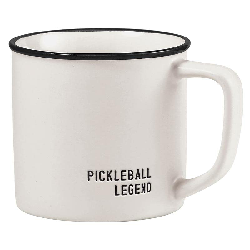 Santa Barbara Design Studio Pickleball Gift Coffee Cup Lili + Delilah Stoneware Coffee Mug, 16Ounce, Pickleball Legend