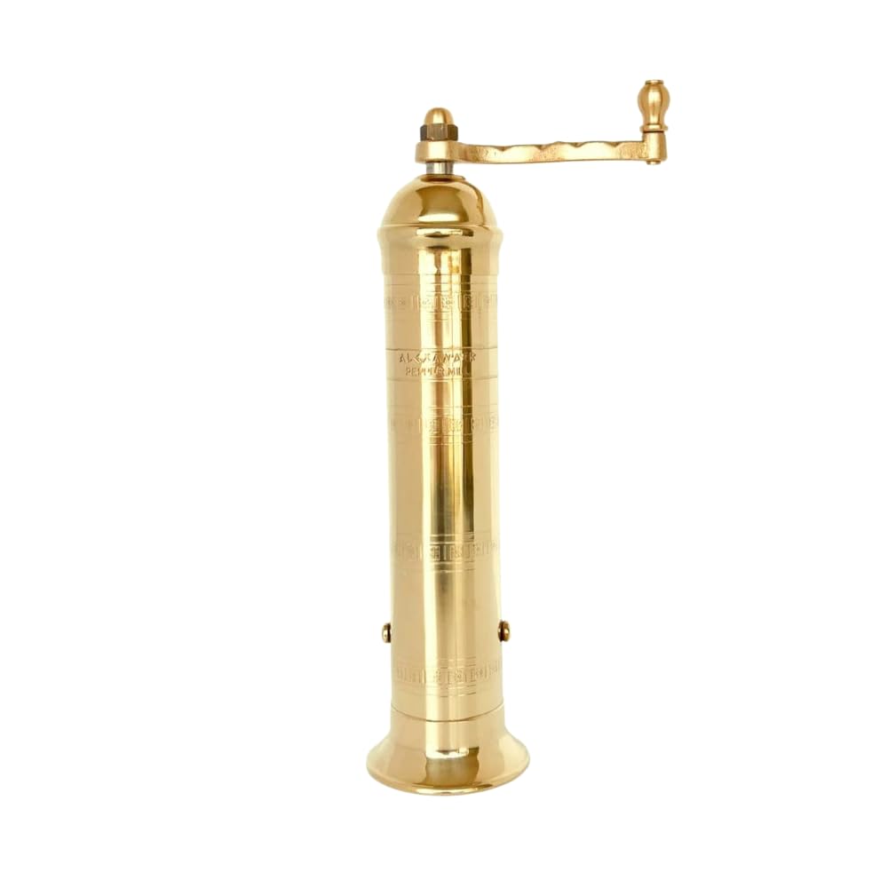 Alexander Home The Original European Salt And Pepper Mill (Brass, 10-Inch Pepper)