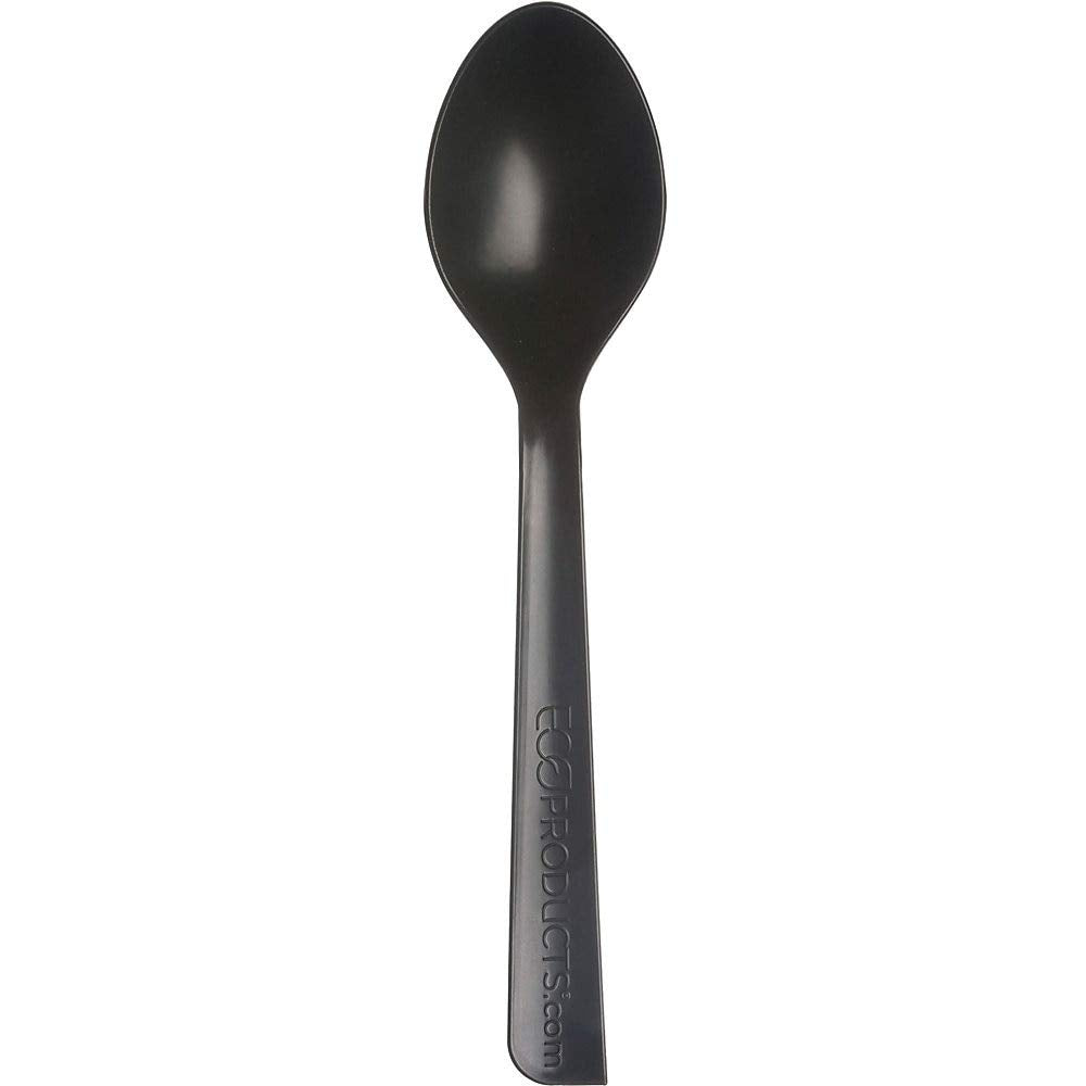 Ecpeps113 - 100% Recycled Content Cutlery, Spoon, 6Quot;, Black