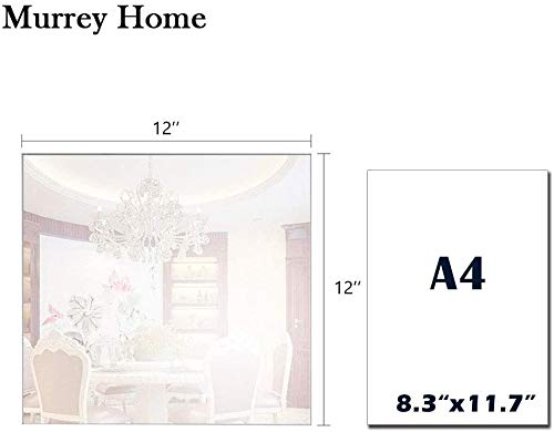Murrey Home Gym Mirrors 12'' Square Wall Mounted Mirror  Frameless Mirror Tiles for Wall Ceiling Candle Tray Wedding Centerpieces for Table  Set of 12  2mm