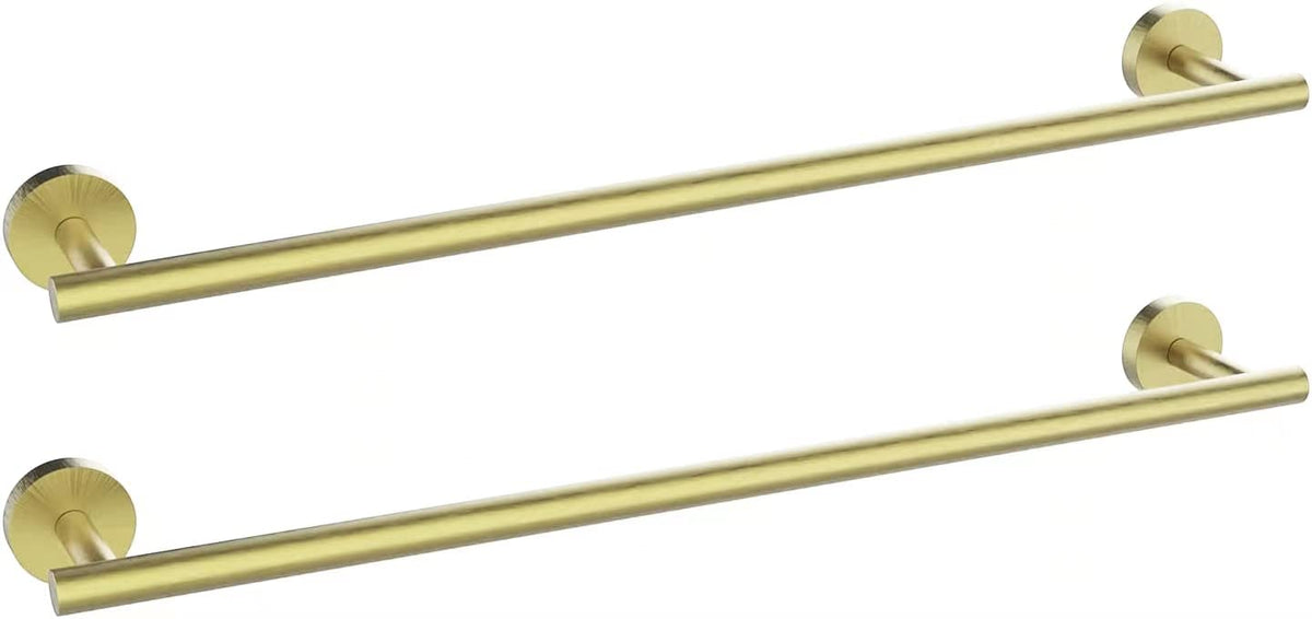 Newfun 16 Inch Brushed Nickel Bathroom Towel Bar,2Pcs Towel Racks For Bathroom Rod Classic Sus304 Stainless Steel Bathroom Towel