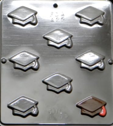 Graduation Cap Bite Size Candy Mold 8007