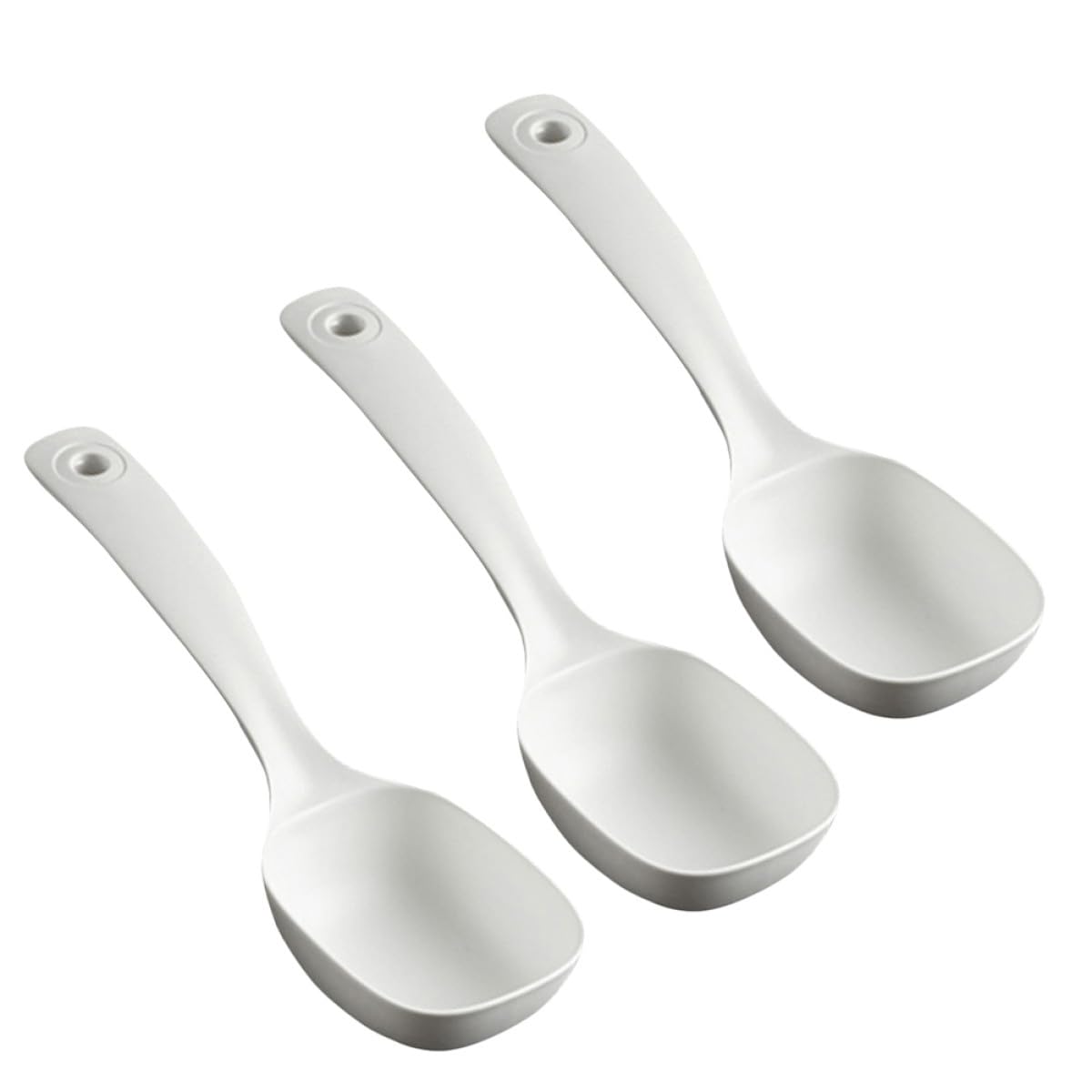 OSOLADY 3Pcs Large Serving Ladle Spoons Sturdy Kitchen Soup Ladles Long Handle for Home and Restaurant Use Reusable Buffet Servi
