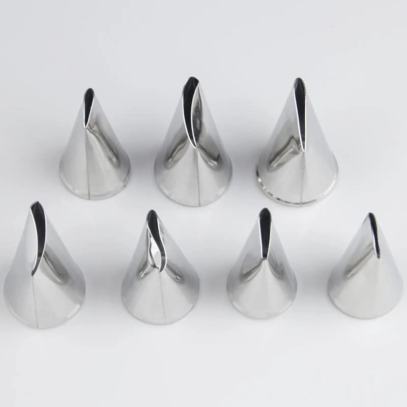 Rose Petal Piping Tips,Flower Icing Piping Nozzles Tips Set For Frosting Pastry Cake Decorating Tools,7 Pcs