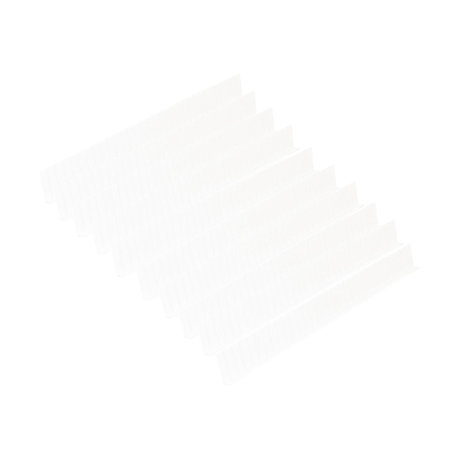 Myaddiction 10X Adjustable Drawer Dividers Replace Baffles For Mirror Cabinet Table Edge White