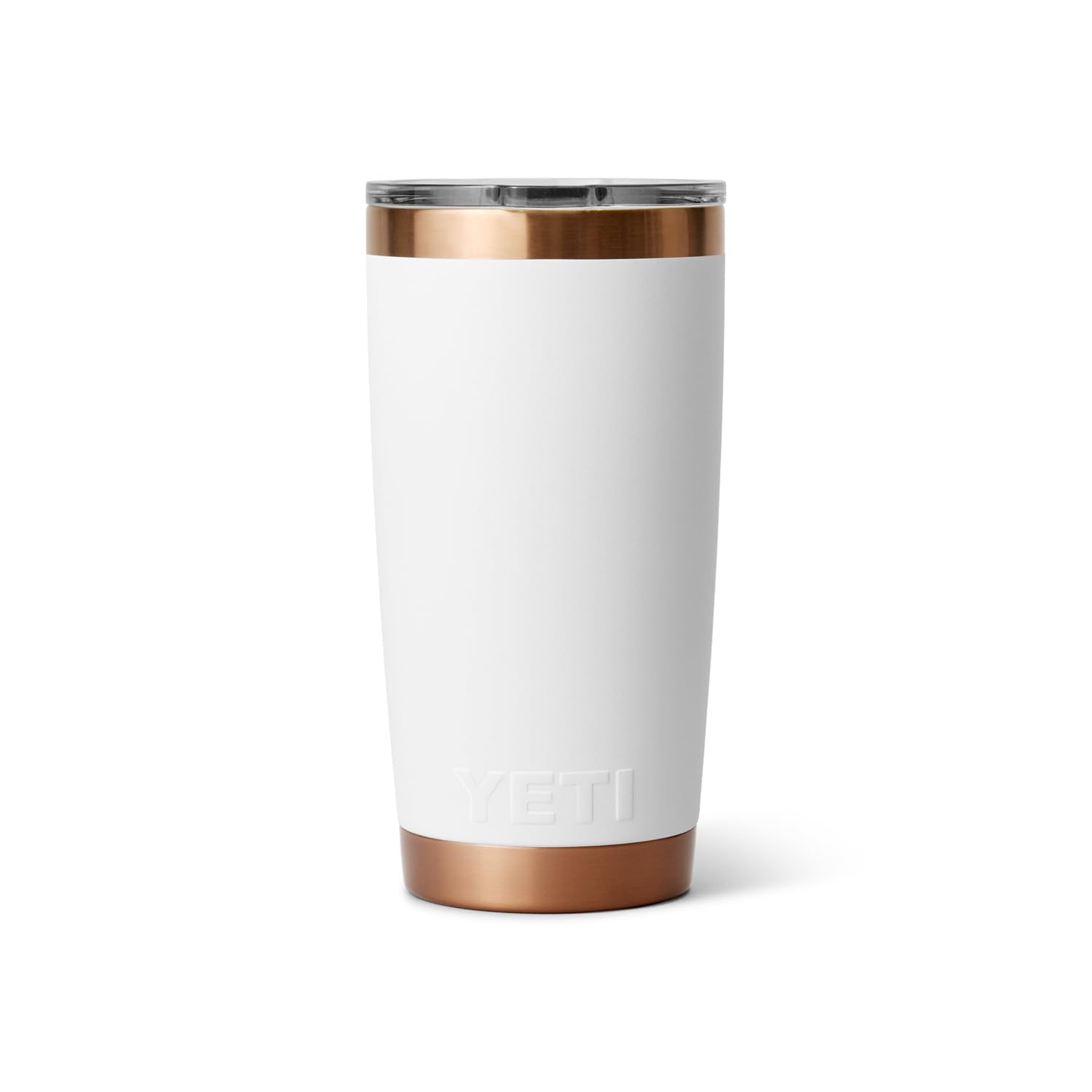 Yeti Rambler 20 Oz Tumbler, Stainless Steel, Vacuum Insulated With Magslider Lid, Folds Of Honor - White