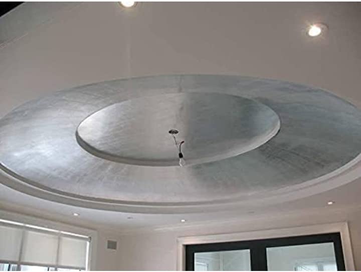 Gold Leaf 16x16 Metallic Foil Sheets for Gilding, Home Decoration, Art & Crafts, Painting Arts Crafts Nails and DIYS Silver (25)