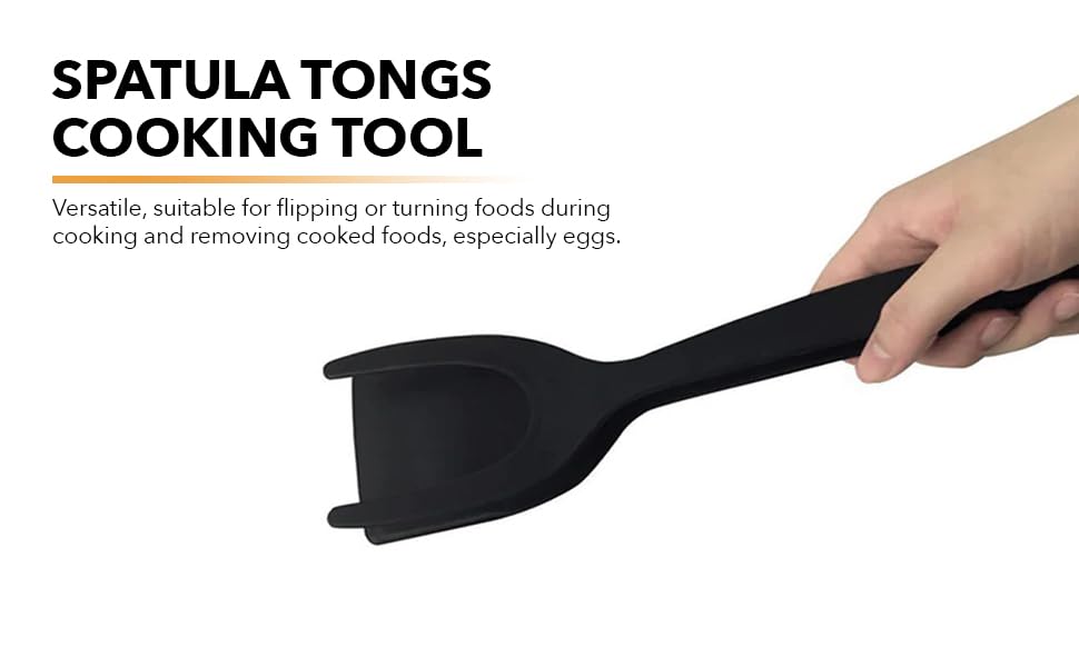 Flipping Spatula Tongs Cooking Tool. Multi-Functional.