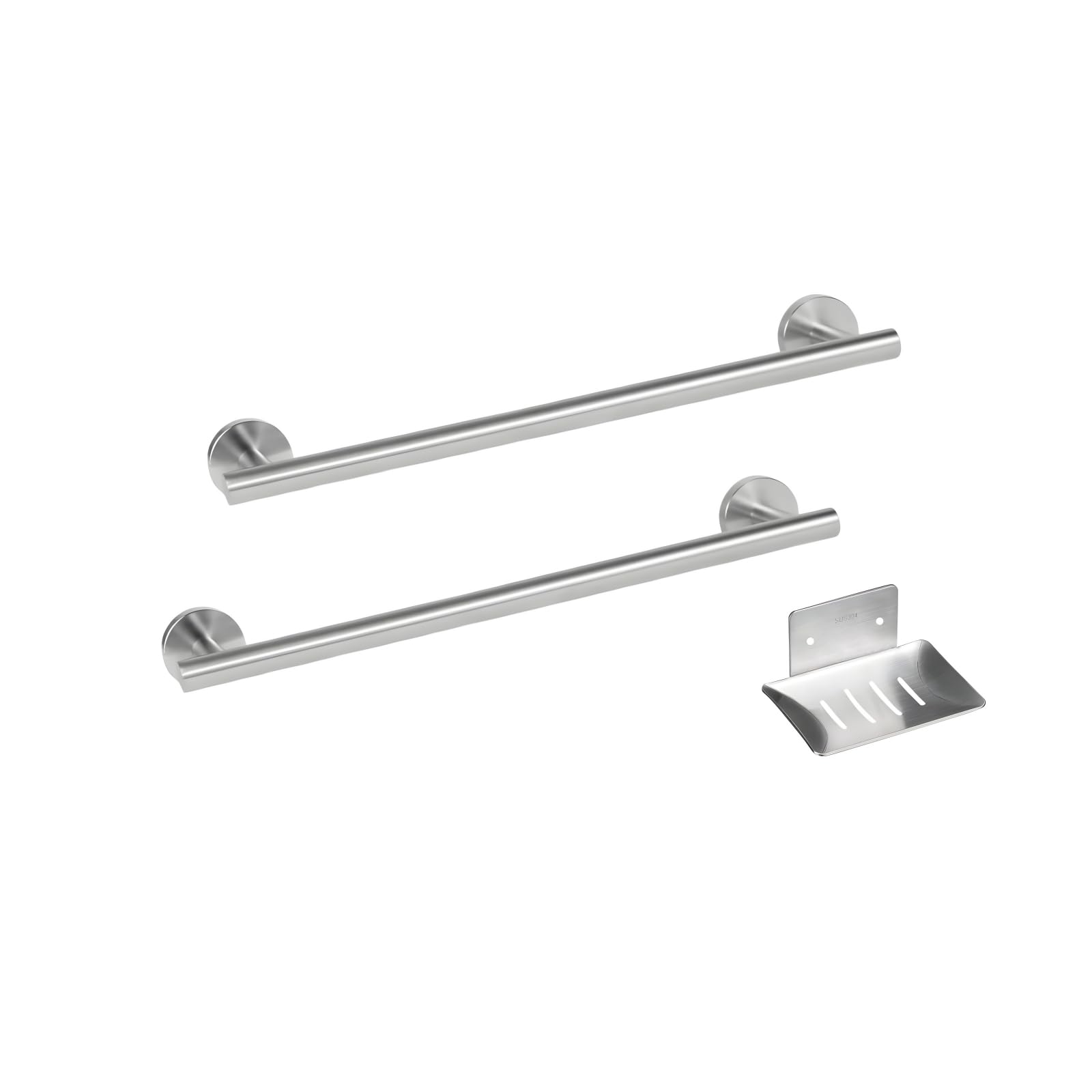 Mwxmm Brushed Nickel Towel Bar - 16 Inch 2 Pack Thicken Sus304 Stainless Steel Towel Rack For Bathroom, Bathroom Hardware Access