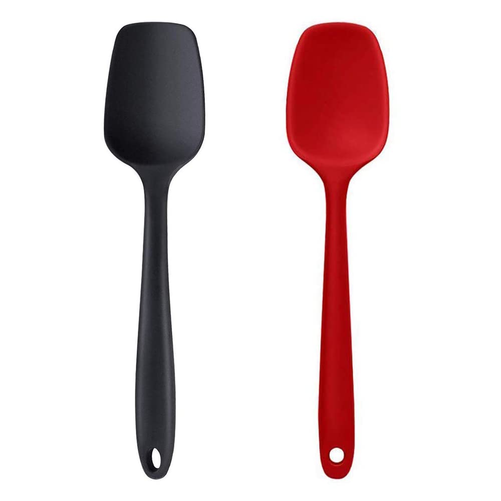 Fs Cool Silicone Spatula  480f Heat Resistant NonStick Rubber Spoon, Use As A Silicone Kitchen Utensil, Strong Stainless Steel