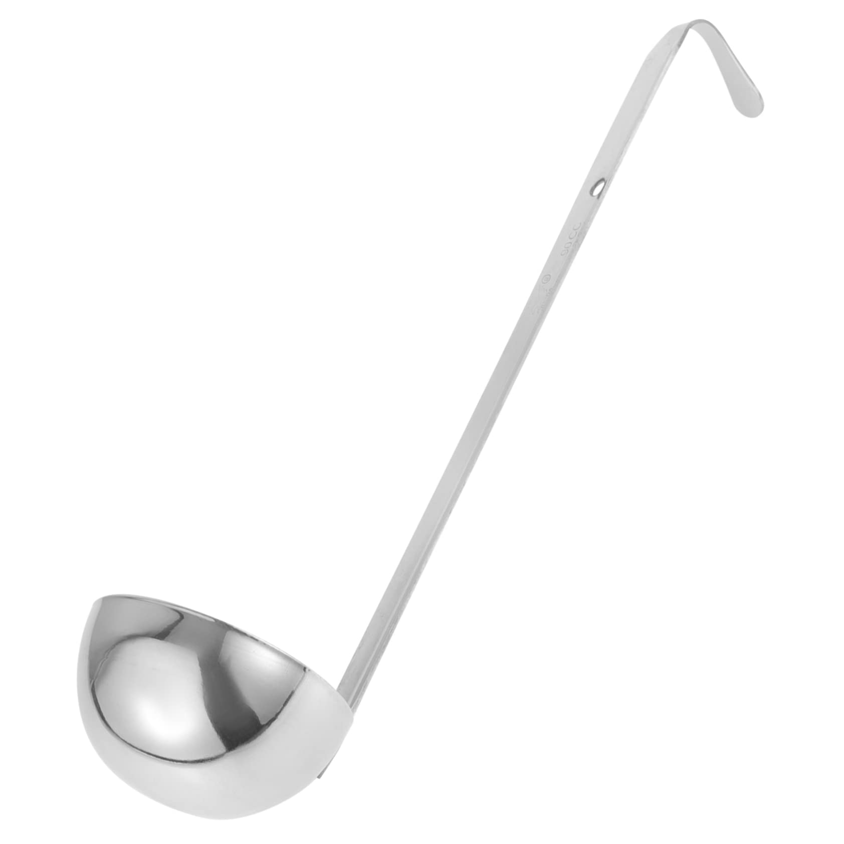 BESTOYARD Stainless Steel Soup Ladle Long Handle and Hook 90ml Serving Spoon for Sauces and Soups Heavy Duty Kitchen Utensils fo