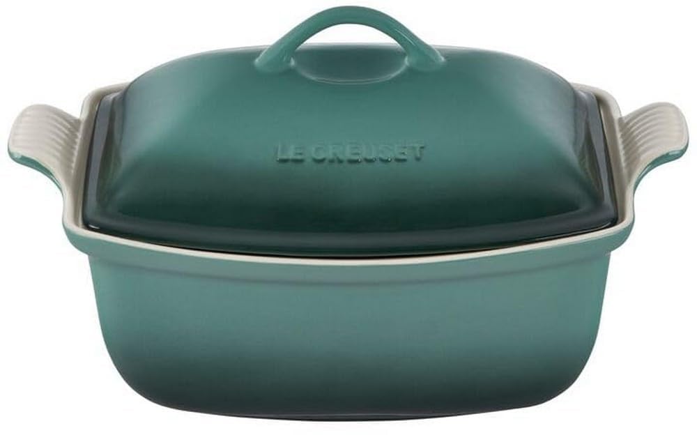 Le Creuset Heritage Stoneware Deep Baker with Lid, 4.5 qt., Artichaut