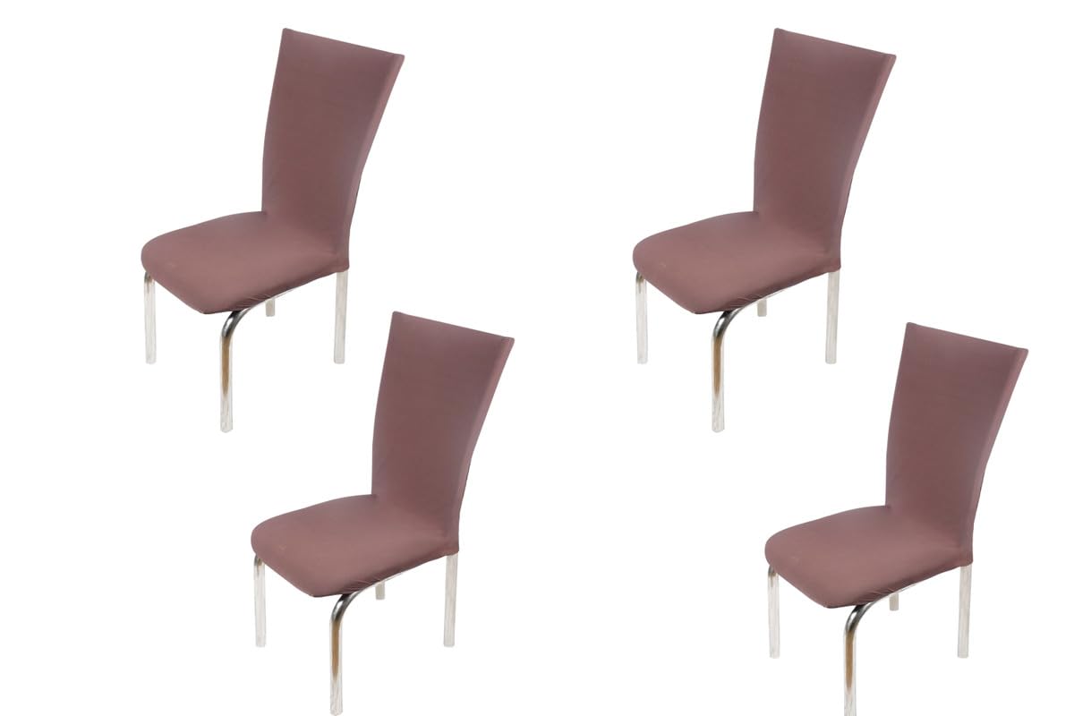 The Furnishing Tree Polyester Spandex Chair Cover Washable Stretchable Coffee Set Of 4