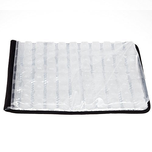 FlexiFreeze Party Mat Chiller - Food Cooling Buffet Cooler for Cold Serving Black (19 x 15)