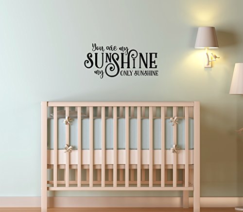 Wall Decor Plus More Wdpm3746 You Are My Only Sunshine Wall Decals Love Quote, 23 X 11'', Black
